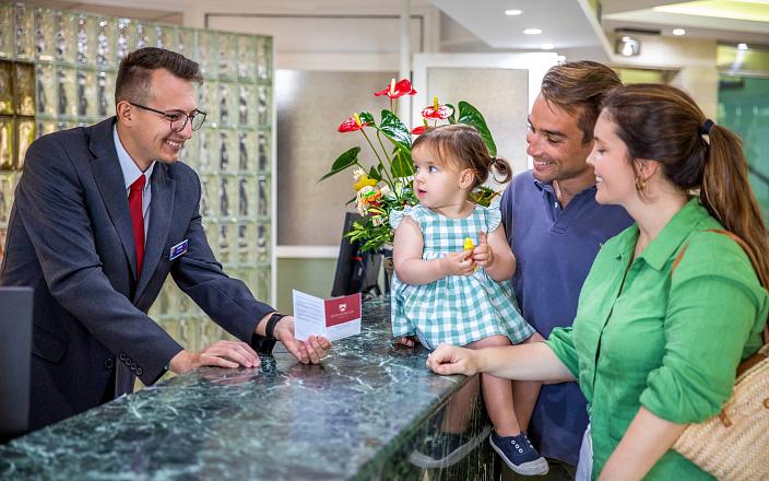 Recepción del hotel