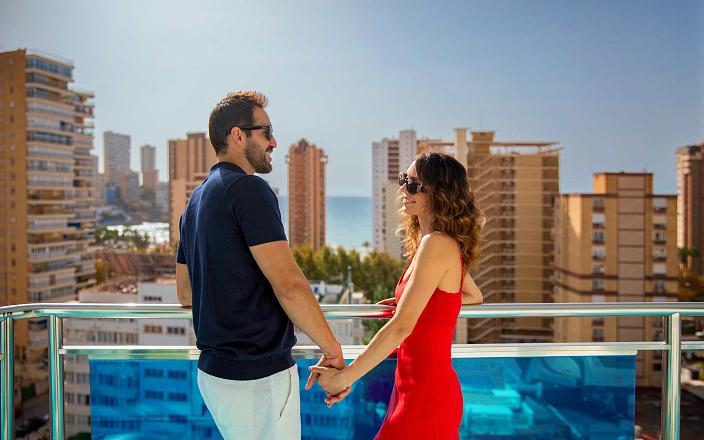 vistas terraza habitación hotel calypso