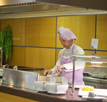 show cooking en el hotel koral beach