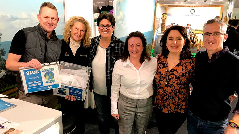 Equipo de Servigroup la Zenia en la Feria Golf Messe Feria Golf Messe Zurich 2020