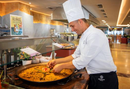 Detalle buffet Hotel Papa Luna