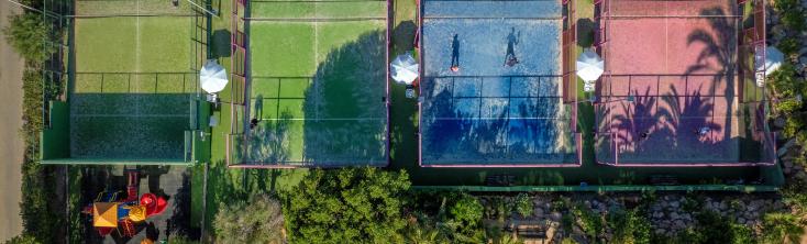 Vista Campo de Pádel Hotel Marina Playa