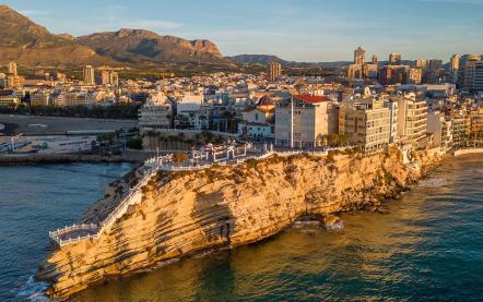 Vista panorámica del casco antiguo de Benidorm