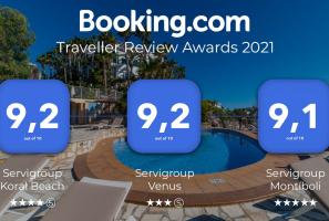Hoteles Servigroup premiados con los Traveller Review Awards 2021