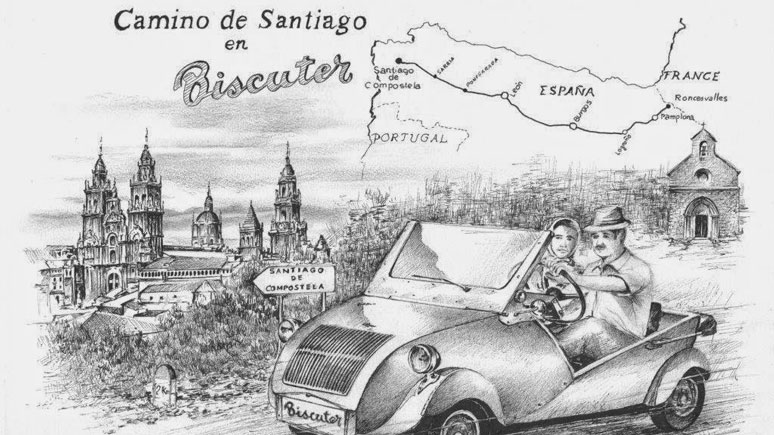 Los biscúters han recorrido el Camino de Santiago Camino de Santiago en Biscúter