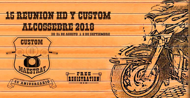 Cartel 2018 Concentraci&oacute;n motera Alcossebre
