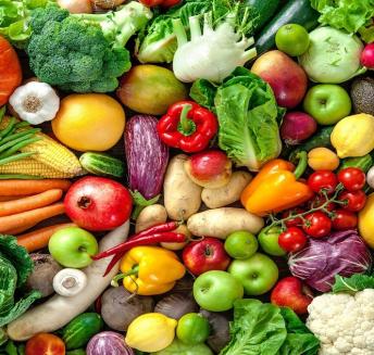 Frutas y hortalizas de la huerta