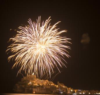 Fuegos artificiales Peñíscola