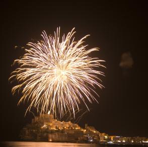Fuegos artificiales Peñíscola