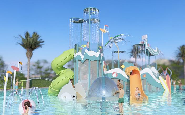 Toboganes acuáticos Hotel Marina Mar