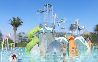 Toboganes acuáticos infantiles