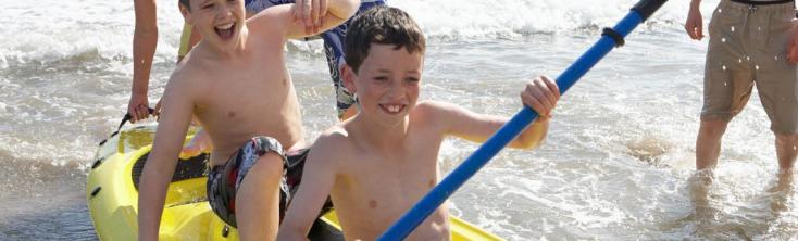 kayak para niños en alcoceber