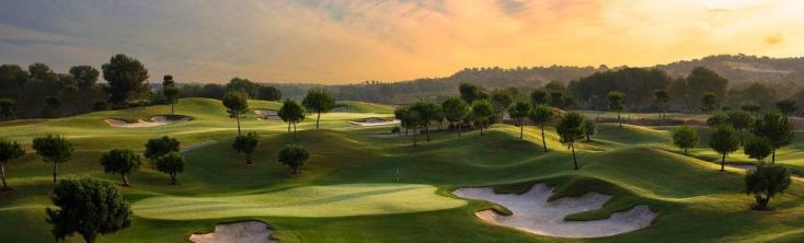 panorámica del campo de golf de Orihuela