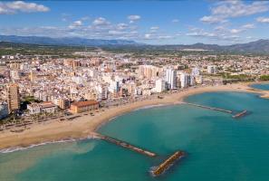 Vista aérea playas Vinaroz