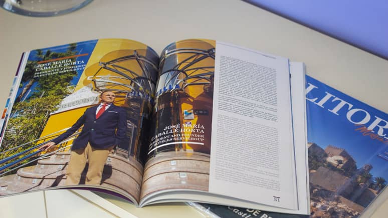 Nuestra revista “Litore”, disponible en todas las habitaciones de nuestros hoteles 1ra edición revista Litore Servigroup