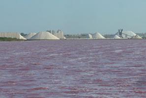 Instalaciones de las salinas de Torrevieja