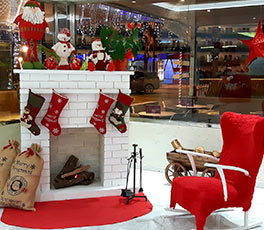 Trineo de Papa Noel en el Hotel Venus