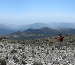 En la cima de la Sierra de Aitana