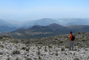 En la cima de la Sierra de Aitana