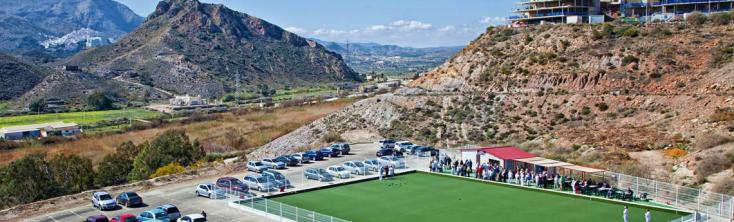 Vista general del campo de bowls
