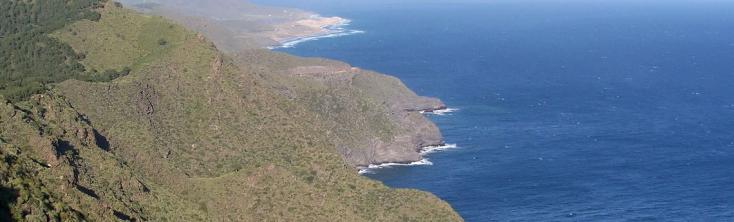 Vista al mar senderismo la Manga