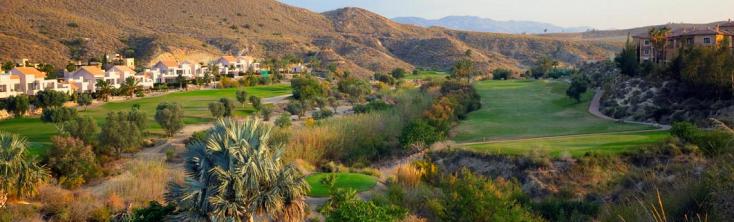 vista panorámica del campo de golf de mojácar